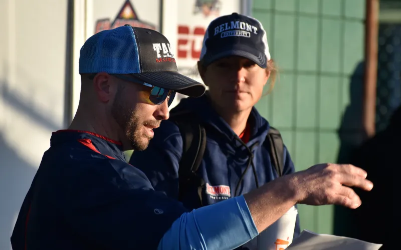 College softball coaches recruiting at the Ray Seymour Invitational